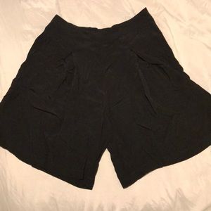 Black, flowy shorts